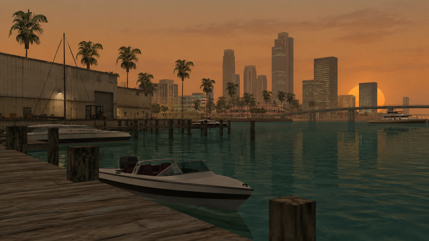 Vice City liman bölgesi ve kıyı hattı